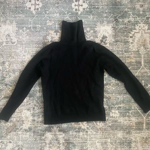Black brooks brothers 100% cashmere turtleneck size